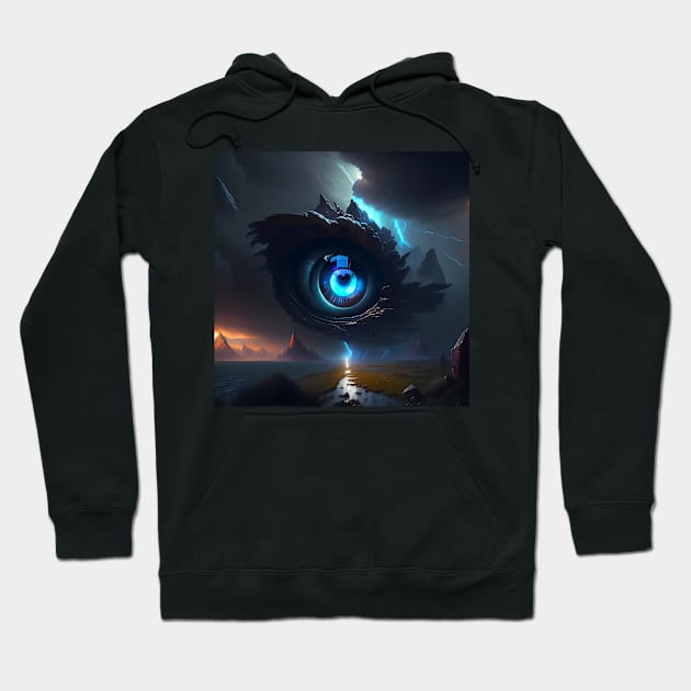 Nature in the Eye of the Storm Hoodie by D3monic